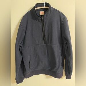 J. Crew Men's Navy Zip-Up Sweater